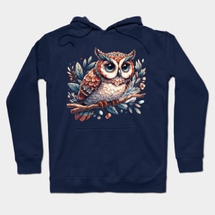 Owl Illustration Hoodie